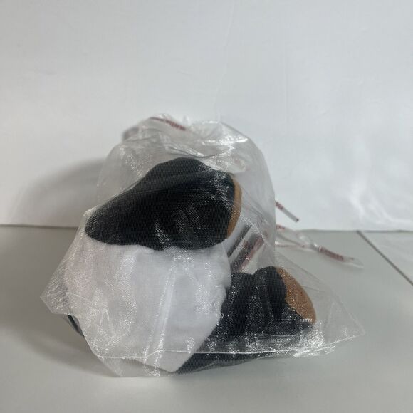 Panda Express Plush Bear Stuffed Animal Toy 2018 Black White 6" Sheer Bag - Picture 6 of 9